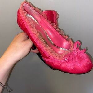 Pink Lace Heels